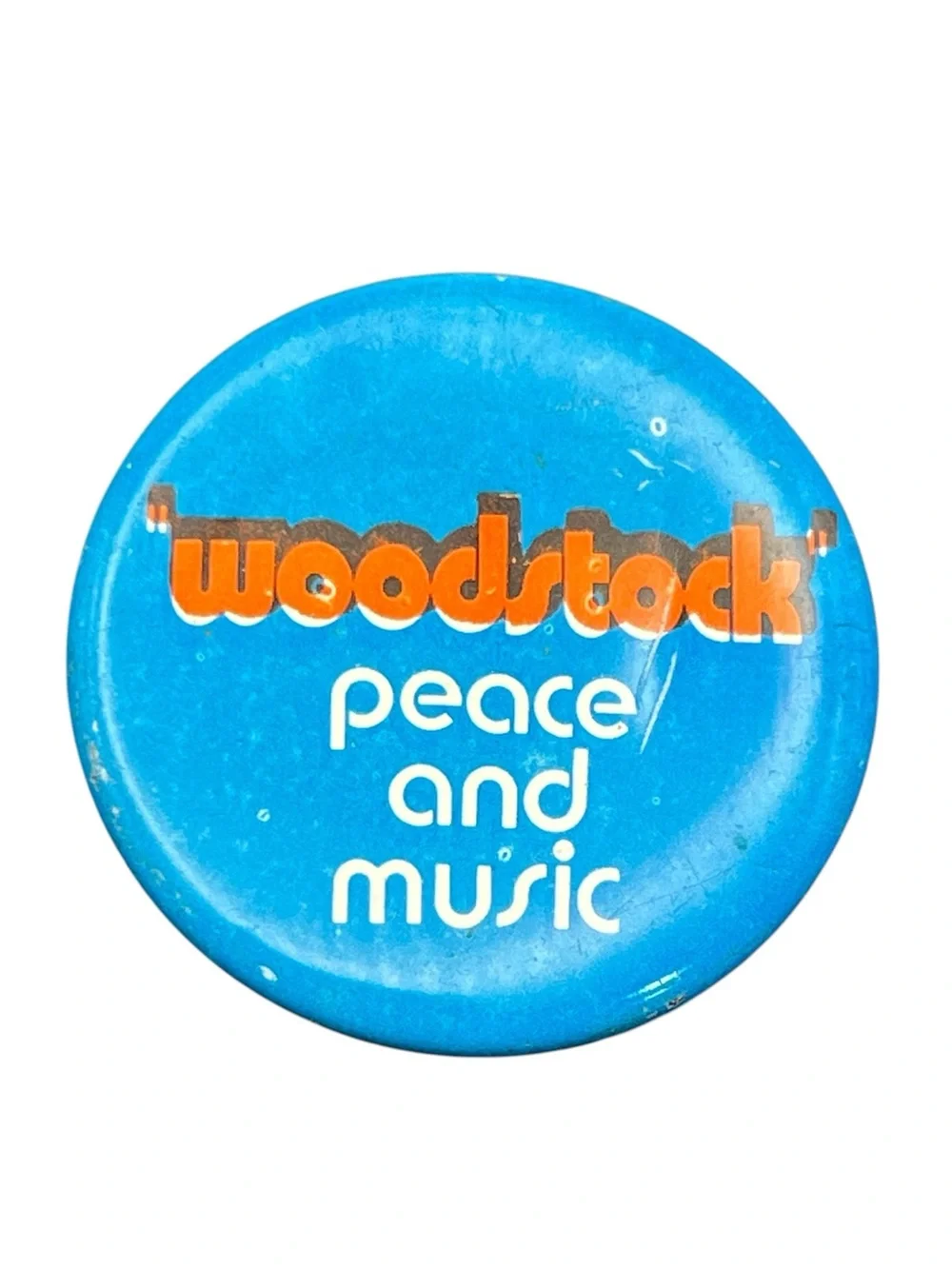Woodstock concert Original Peace And Love Stickback Button Pin RARE pinback